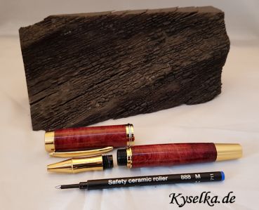 holz-rollerball-kyselka-praesident-bruyere-wurzelholz-gold-ag-03