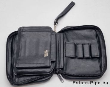 Preview: Second Hand Leder Pfeifentasche für 8 Pfeifen schwarz Preview: leder-pfeifentasche-8-pfeifen-schwarz-charlotta-muenchen-20-10-2025-003
