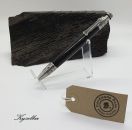 Handgefertigter Dog Pen Zinn Antik Mooreiche Holz Hunde Kugelschreiber Schreiber Stift