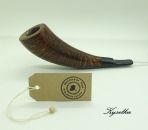 Kyselka Freehand Horn - Handmade Bruyereholz Pfeife  9mm gefiltert